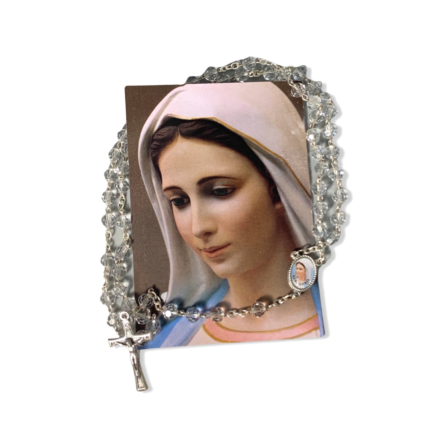 Crystal Beads Queen of Peace Rosary
