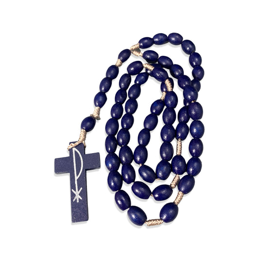 Blue Queen of Peace Rosary