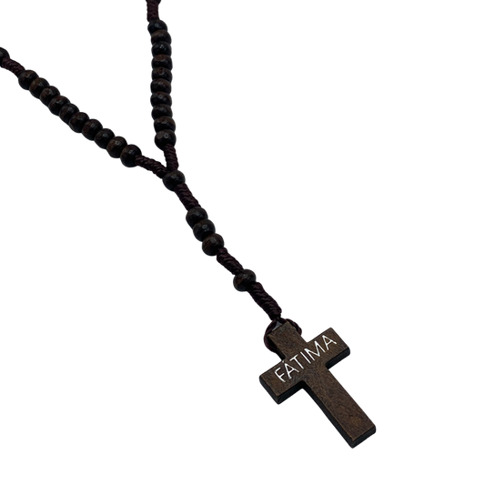Small Wood Fatima Rosary