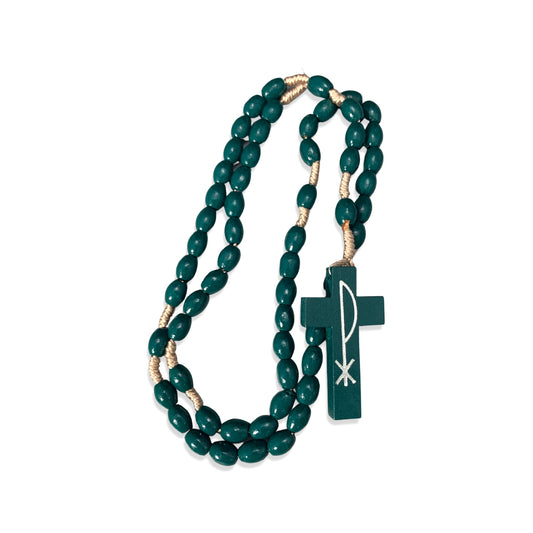 Dark Green Queen of Peace Rosary