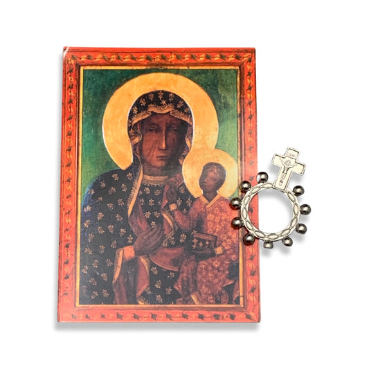 Decade Rosary Ring with Assorted Prayer Card