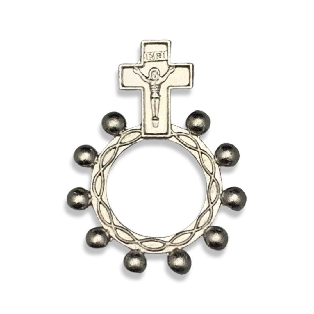 Decade Rosary Ring with Assorted Prayer Card