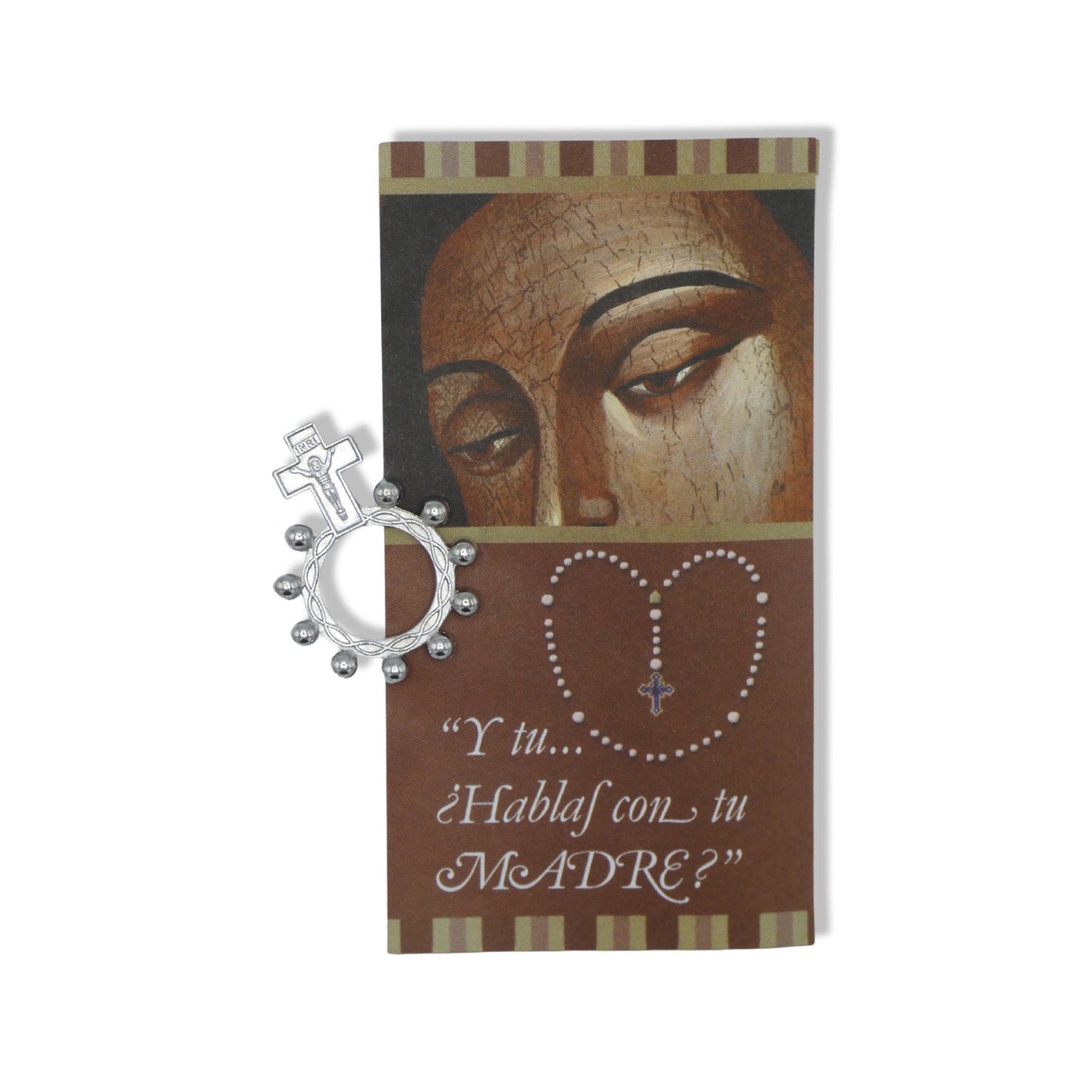 Decade Rosary Ring with Assorted Prayer Card