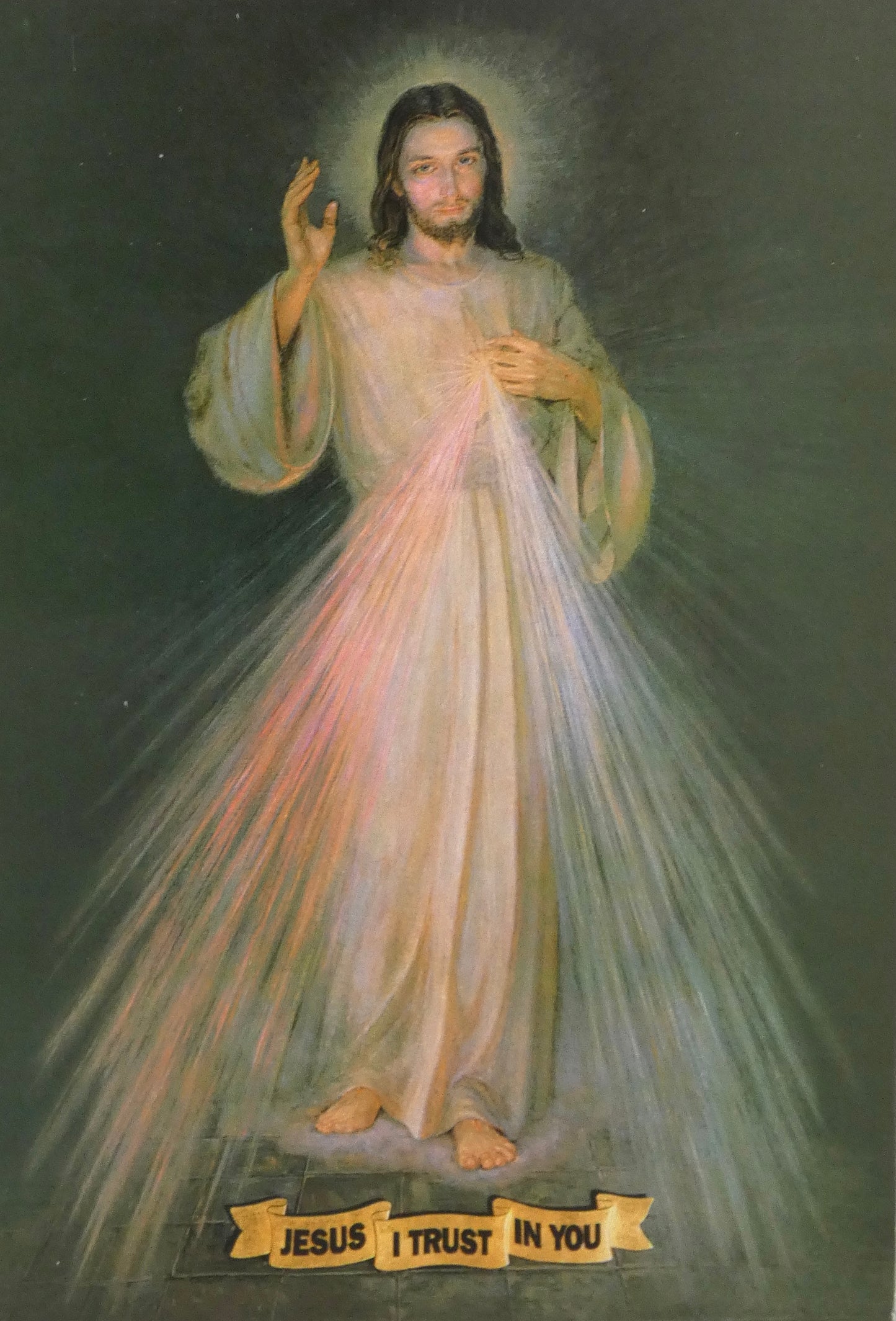 Divine Mercy Image in English Print