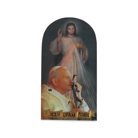 Divine Mercy and St. John Paul II Image