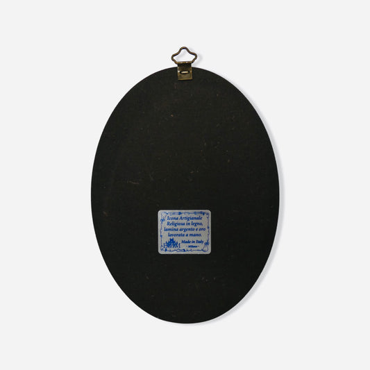Divine Mercy Plaque with Silver Rim