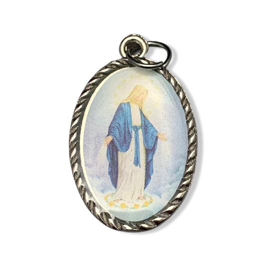 Embellished Colored Miraculous Medal