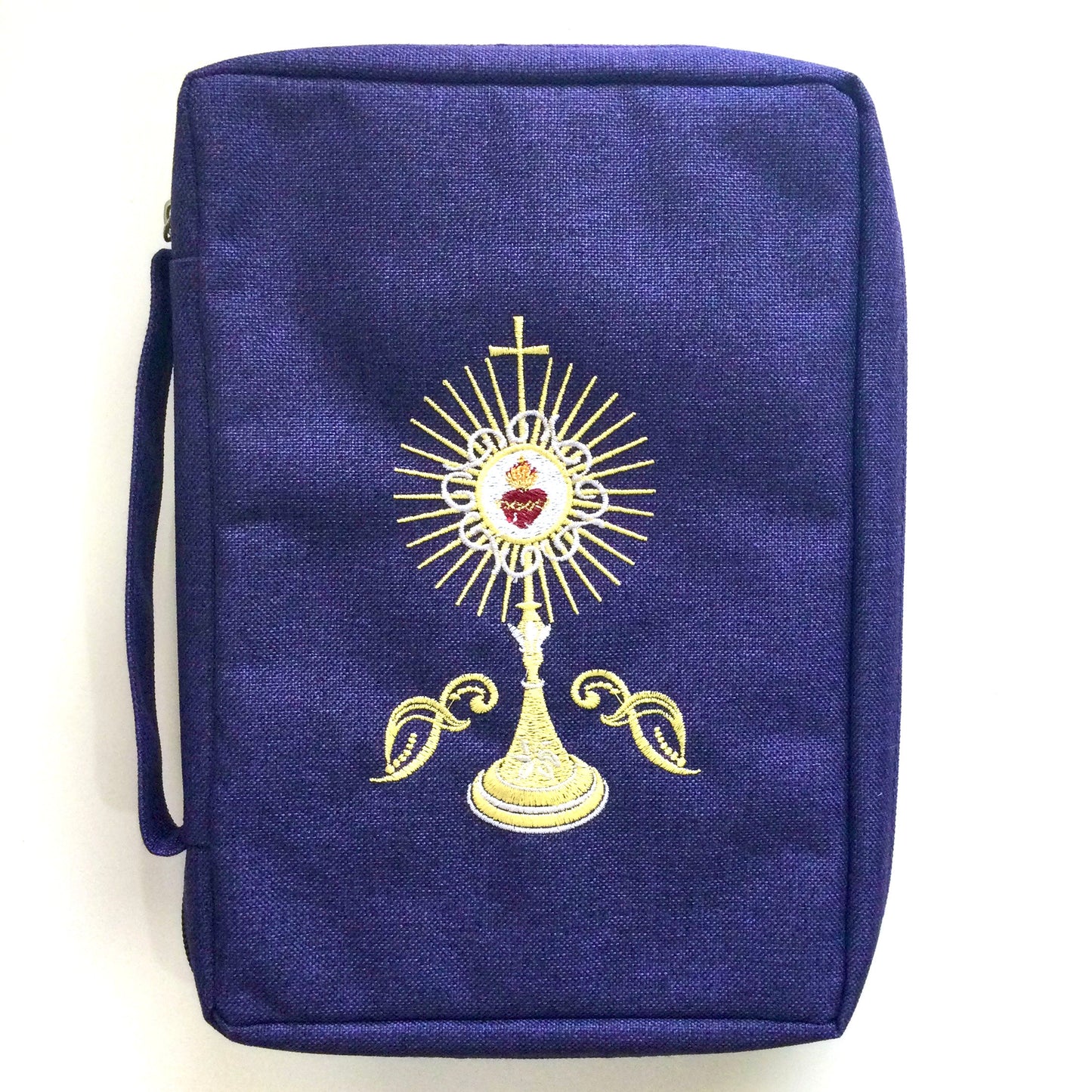 Embroidered Eucharistic Heart of Jesus Bible Cover by SCTJM