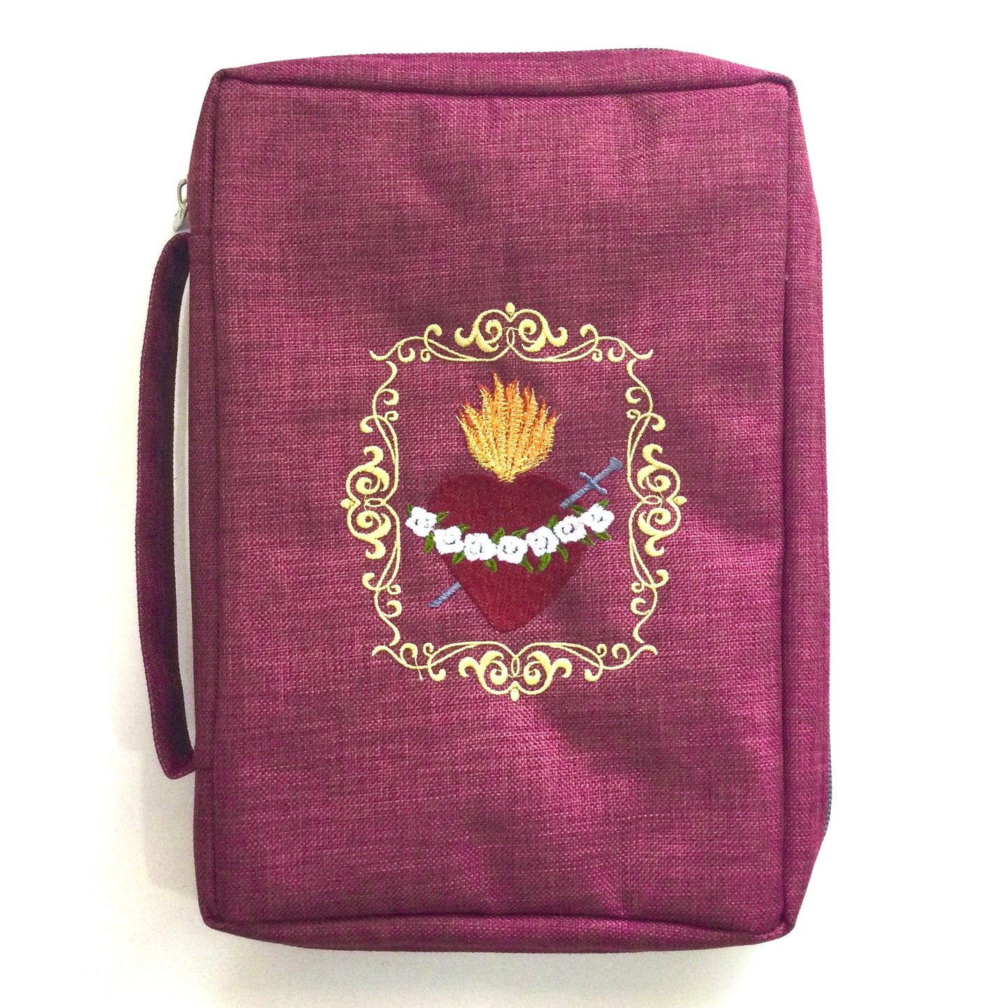 Embroidered Immaculate Heart Bible Cover by SCTJM