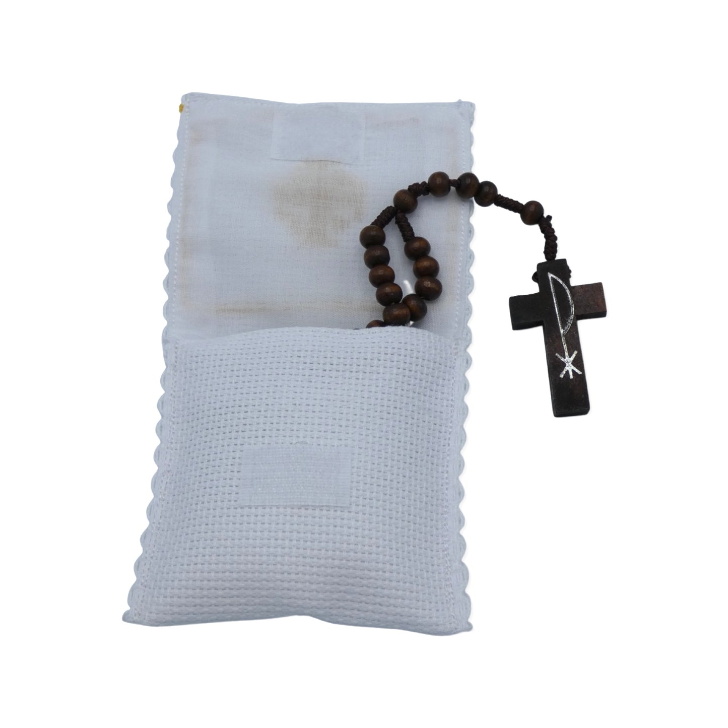 Embroidered Jerusalem Cross Pouch of Assorted Colors