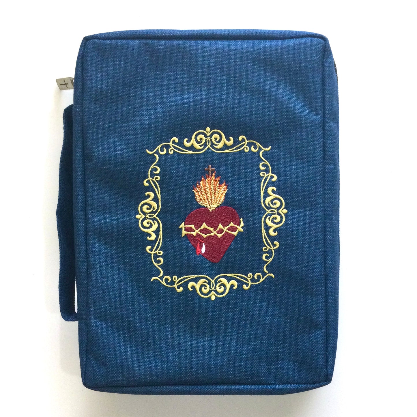 Embroidered Sacred Heart of Jesus Bible Cover by SCTJM