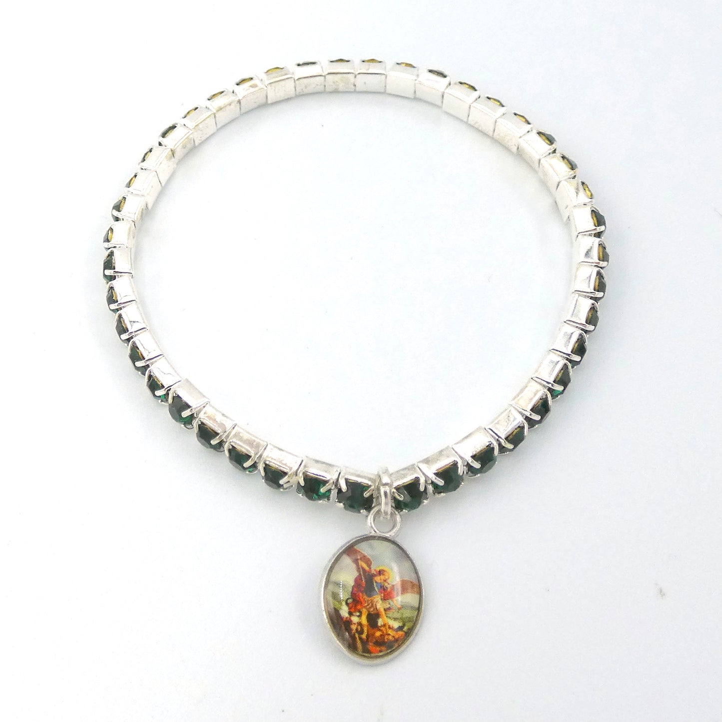 Rhinestone Tennis Bracelet of Assorted Colors