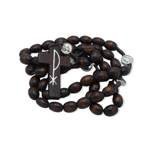 Espresso Brown Queen of Peace Rosary