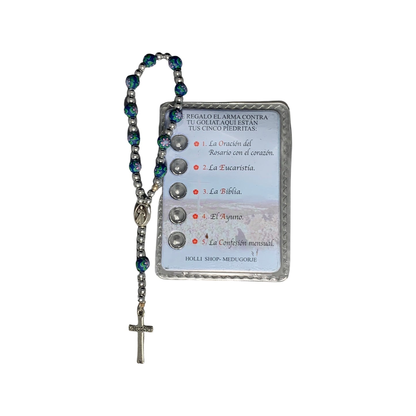 FIMO Beads Queen of Peace Decade Rosary