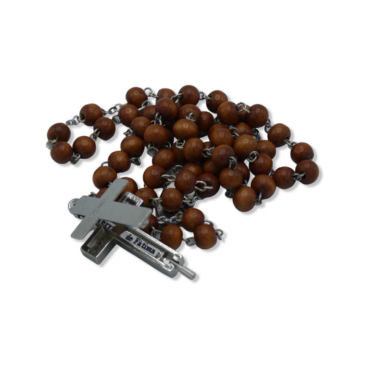 Fatima Rosary with Soil in Crucifix