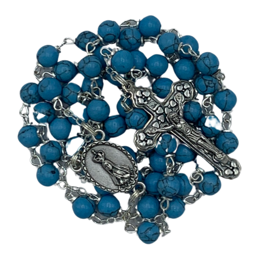 Genuine Turquoise Fatima Rosary