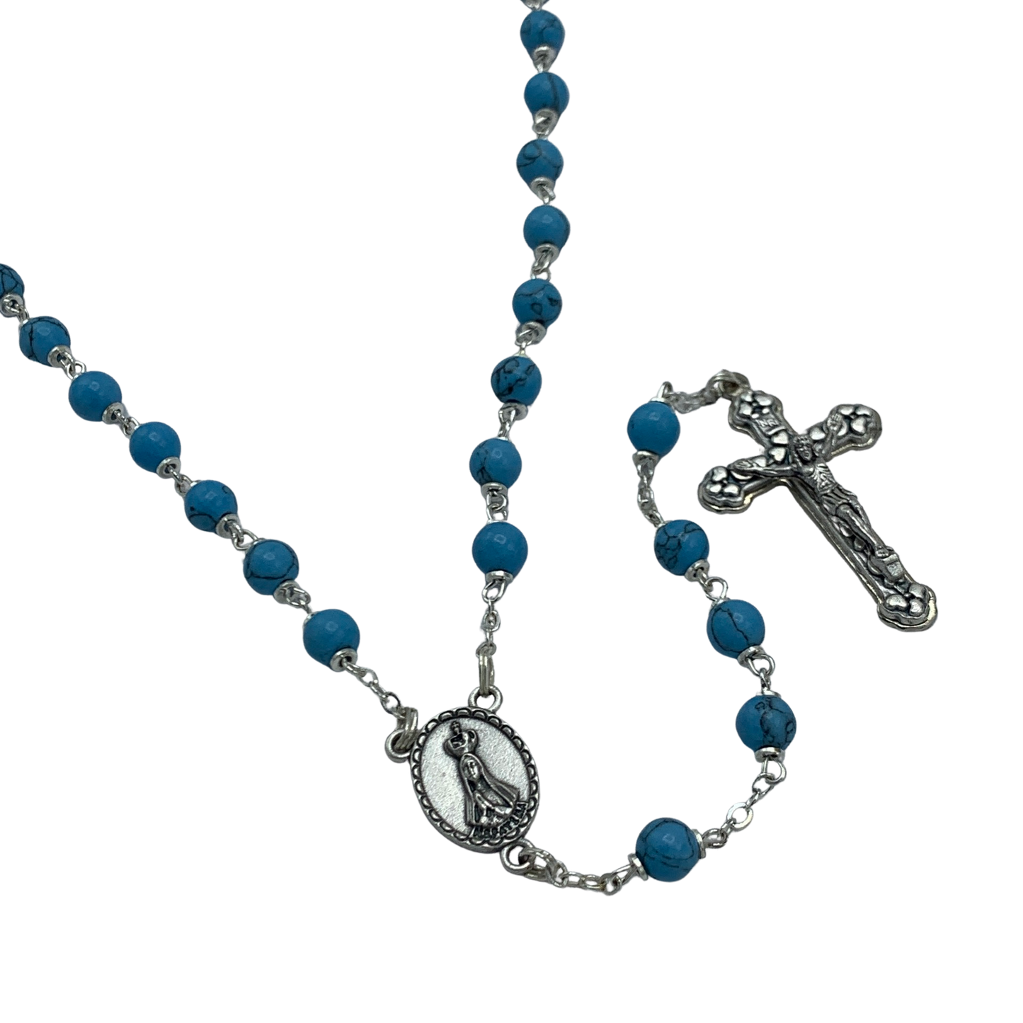 Genuine Turquoise Fatima Rosary