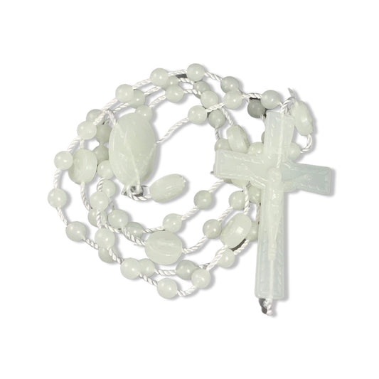 Glow in the Dark Rosary with Assorted Holy Cards