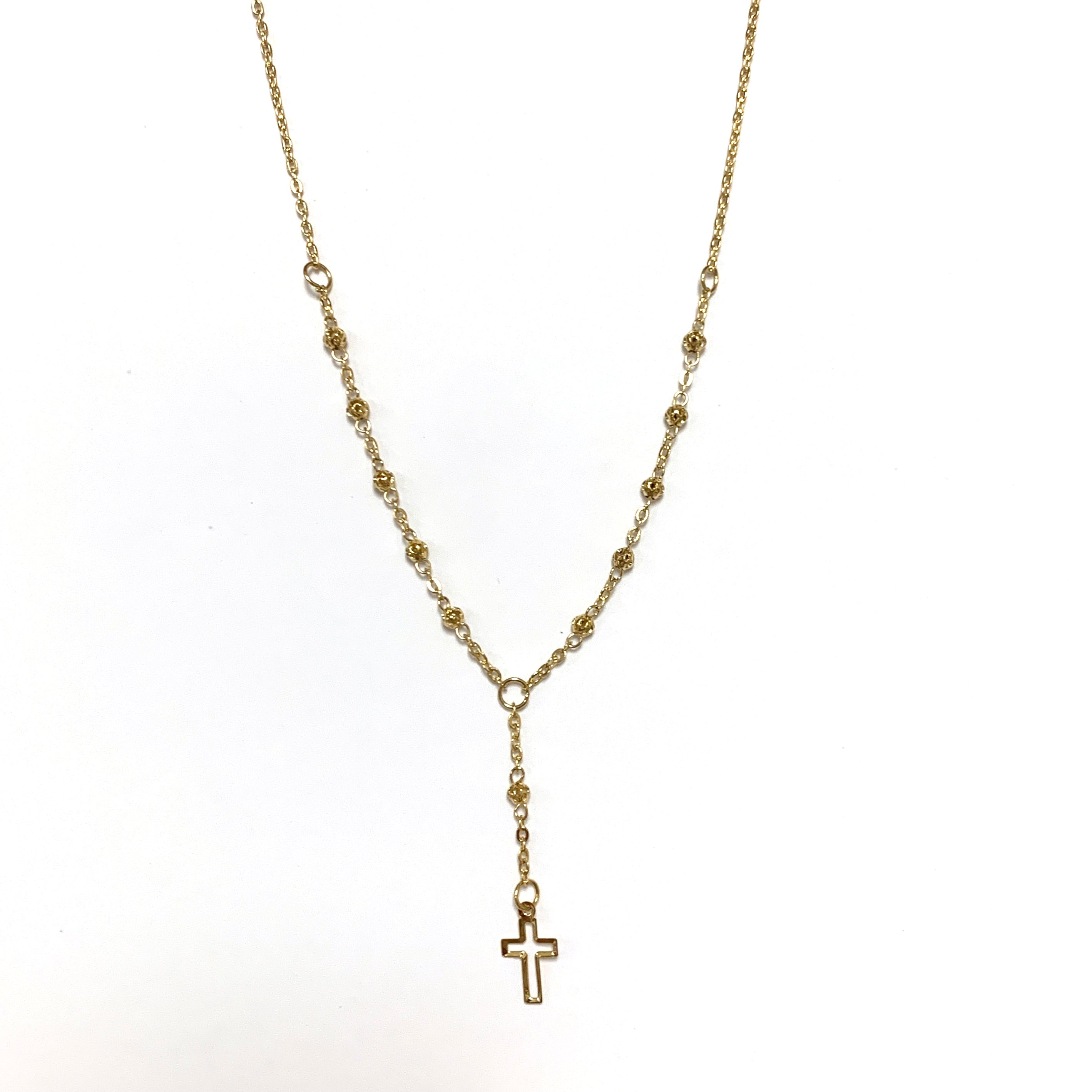 Verona Jewelers 24 Gold Plated Rosary Necklace India | Ubuy