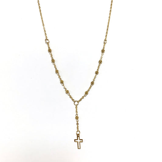 Gold Decade Rosary Necklace