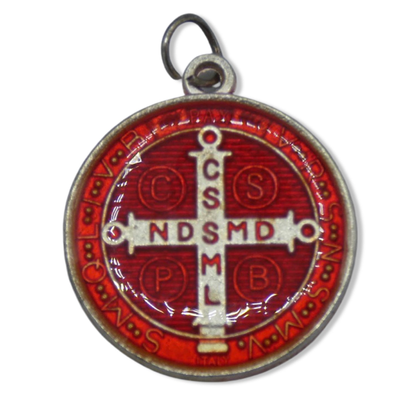 Gold and Red St. Benedict Medal