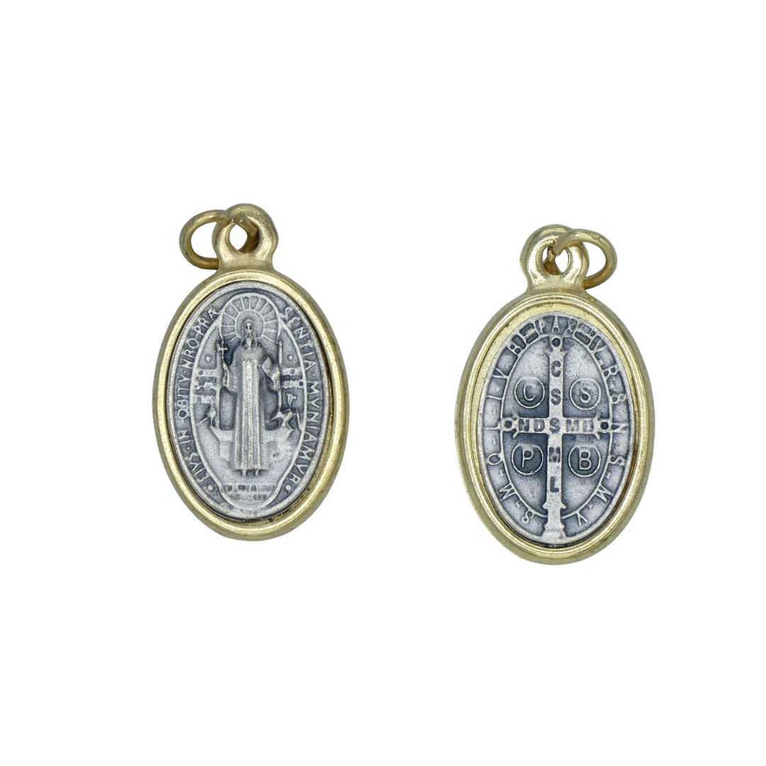 Gold and Silver Oval St. Benedict Medal