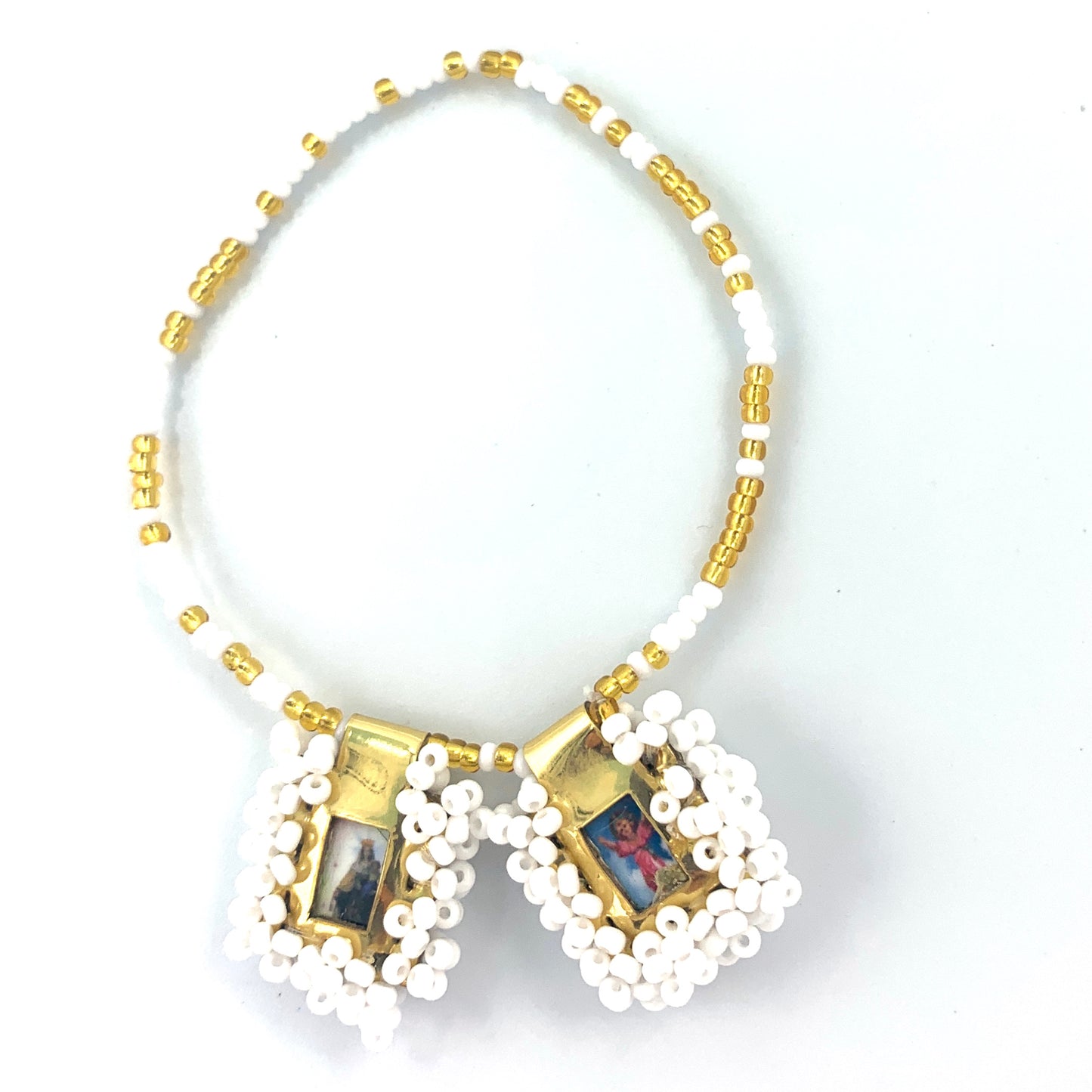 Beaded Scapular Bracelet of Assorted Colors and Images