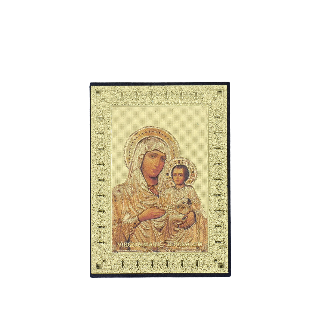 Gold Our Lady of Jerusalem Icon