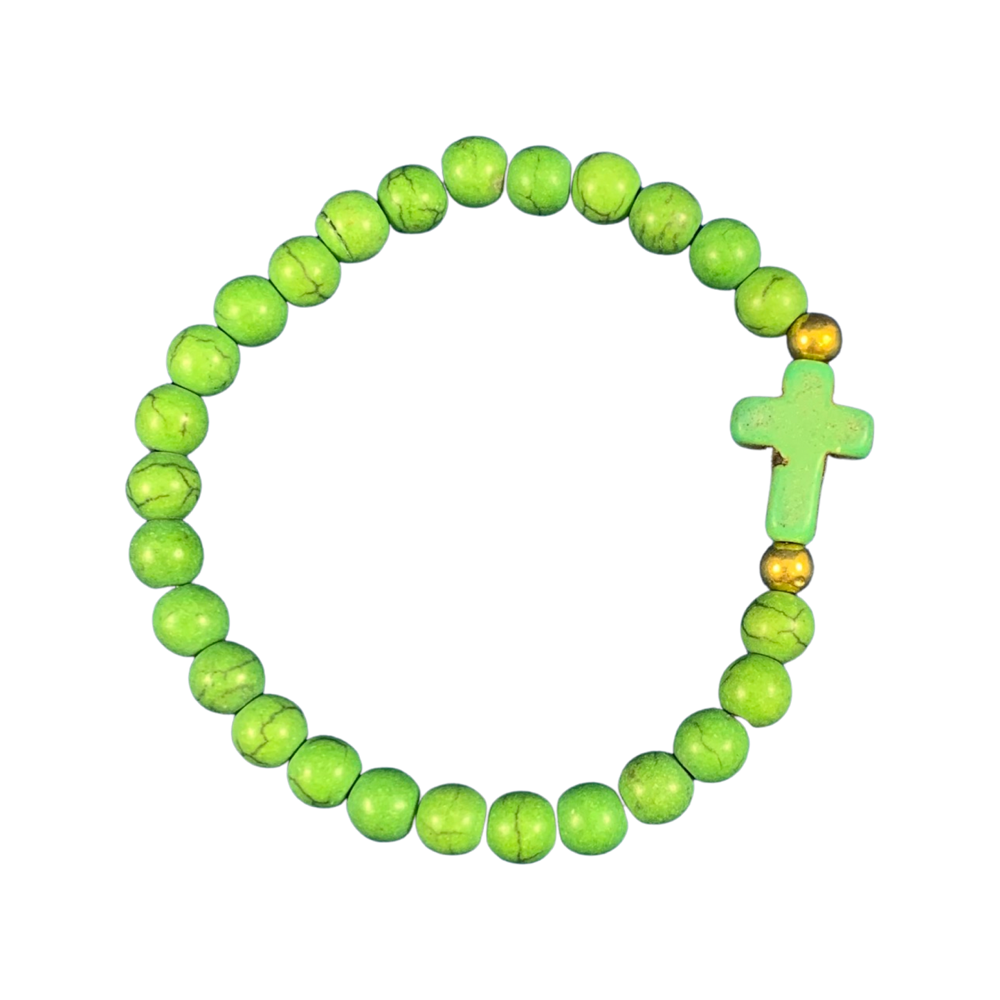 Beaded Bracelet with Cross