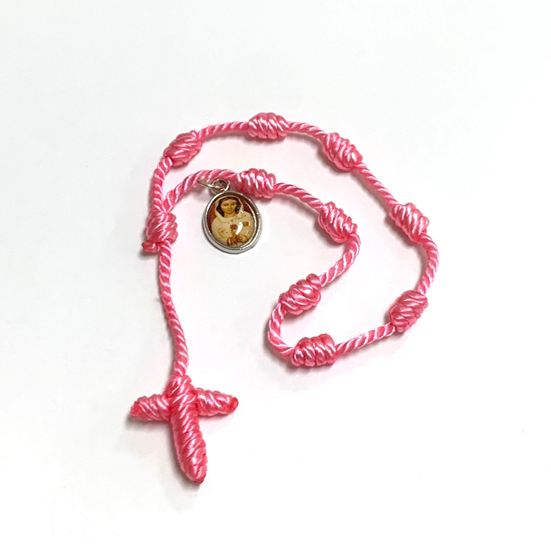 Hand-Made Decade Rosary of Assorted Colors and Medals