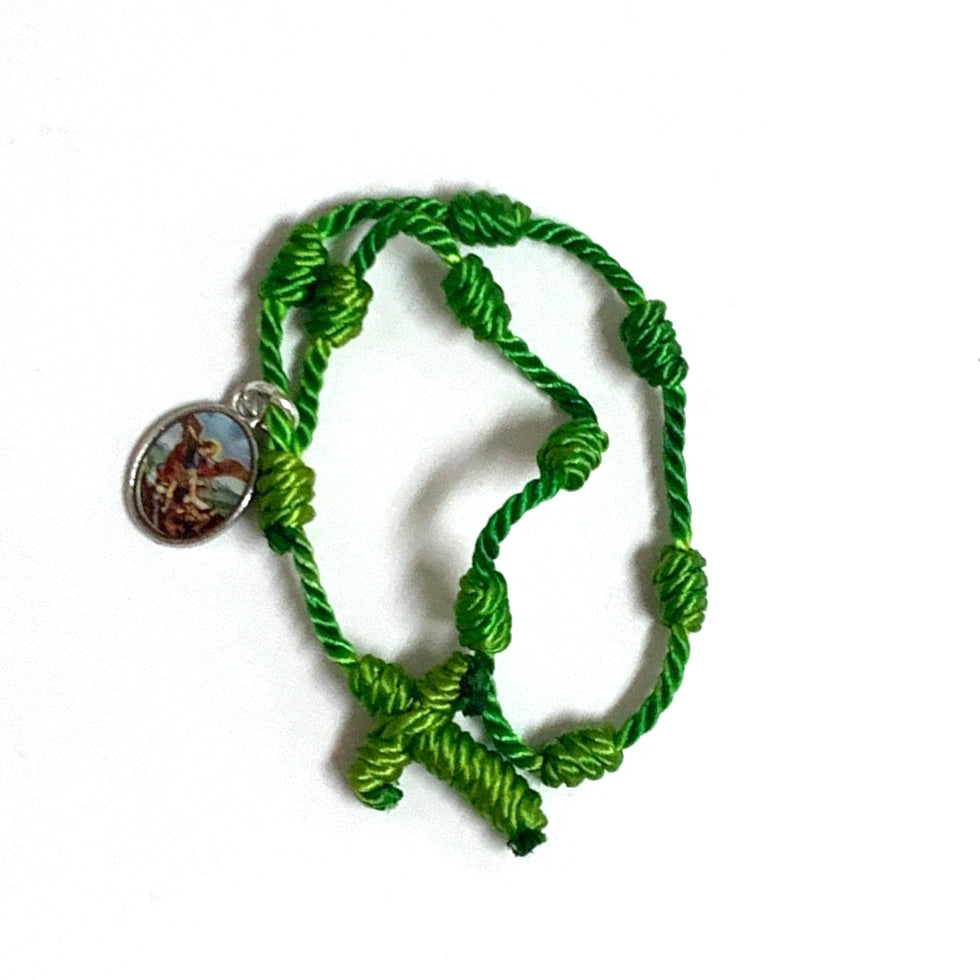 Hand-Made Decade Rosary of Assorted Colors and Medals