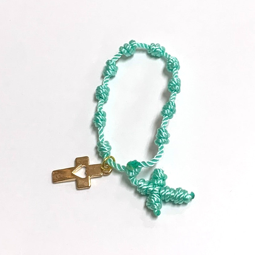 Hand-Made Decade Rosary of Assorted Colors and Medals