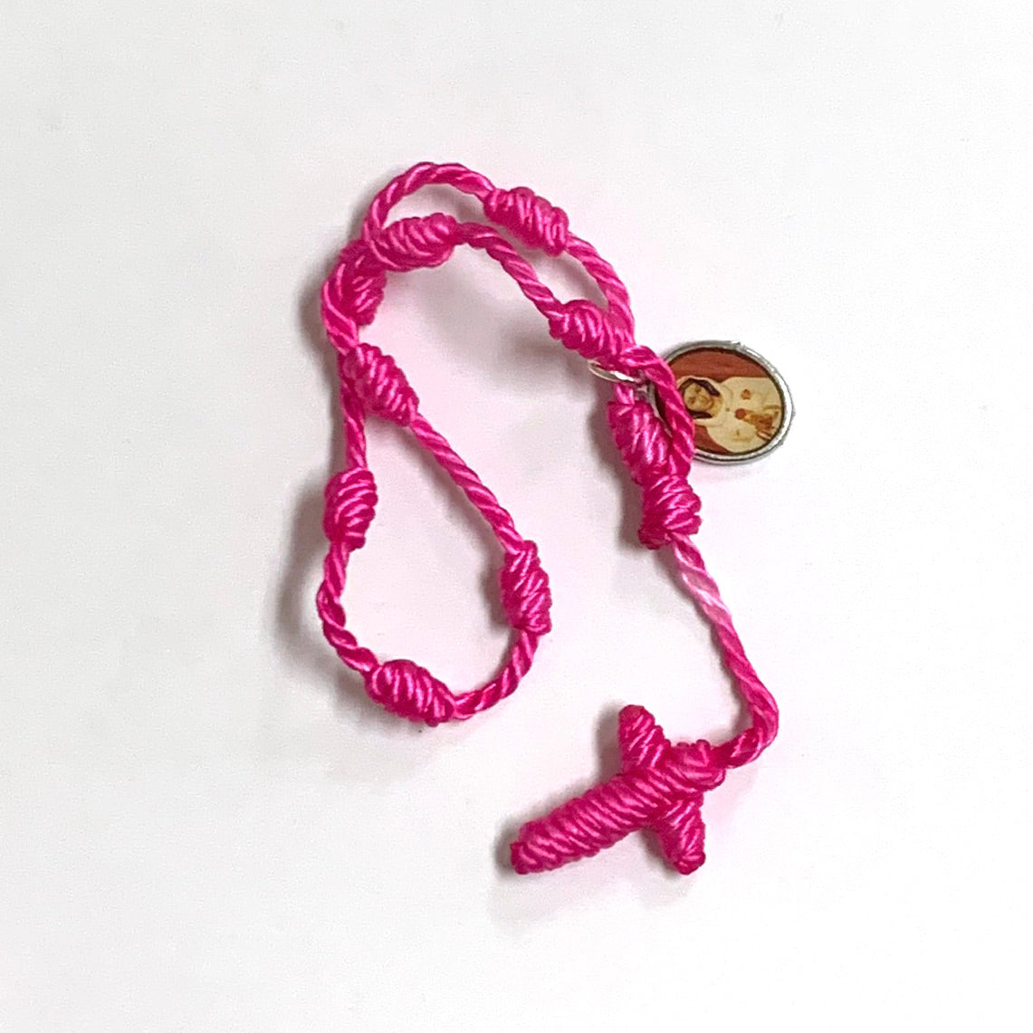 Hand-Made Decade Rosary of Assorted Colors and Medals