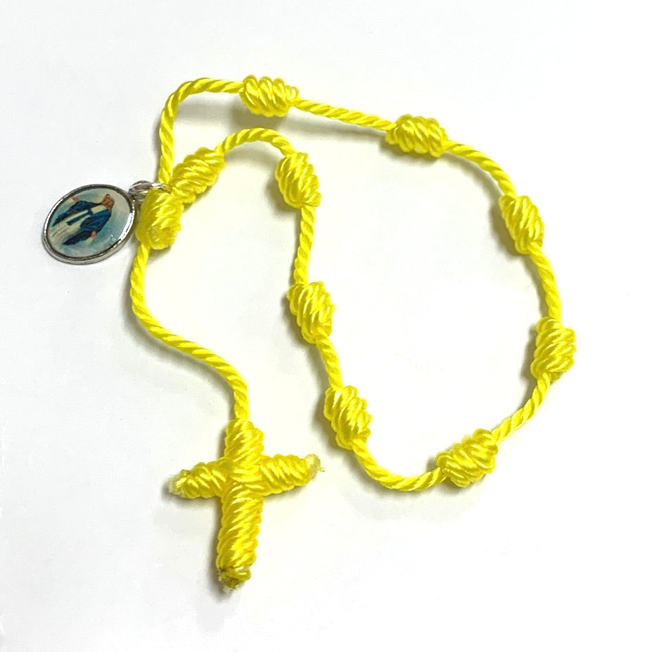 Hand-Made Decade Rosary of Assorted Colors and Medals