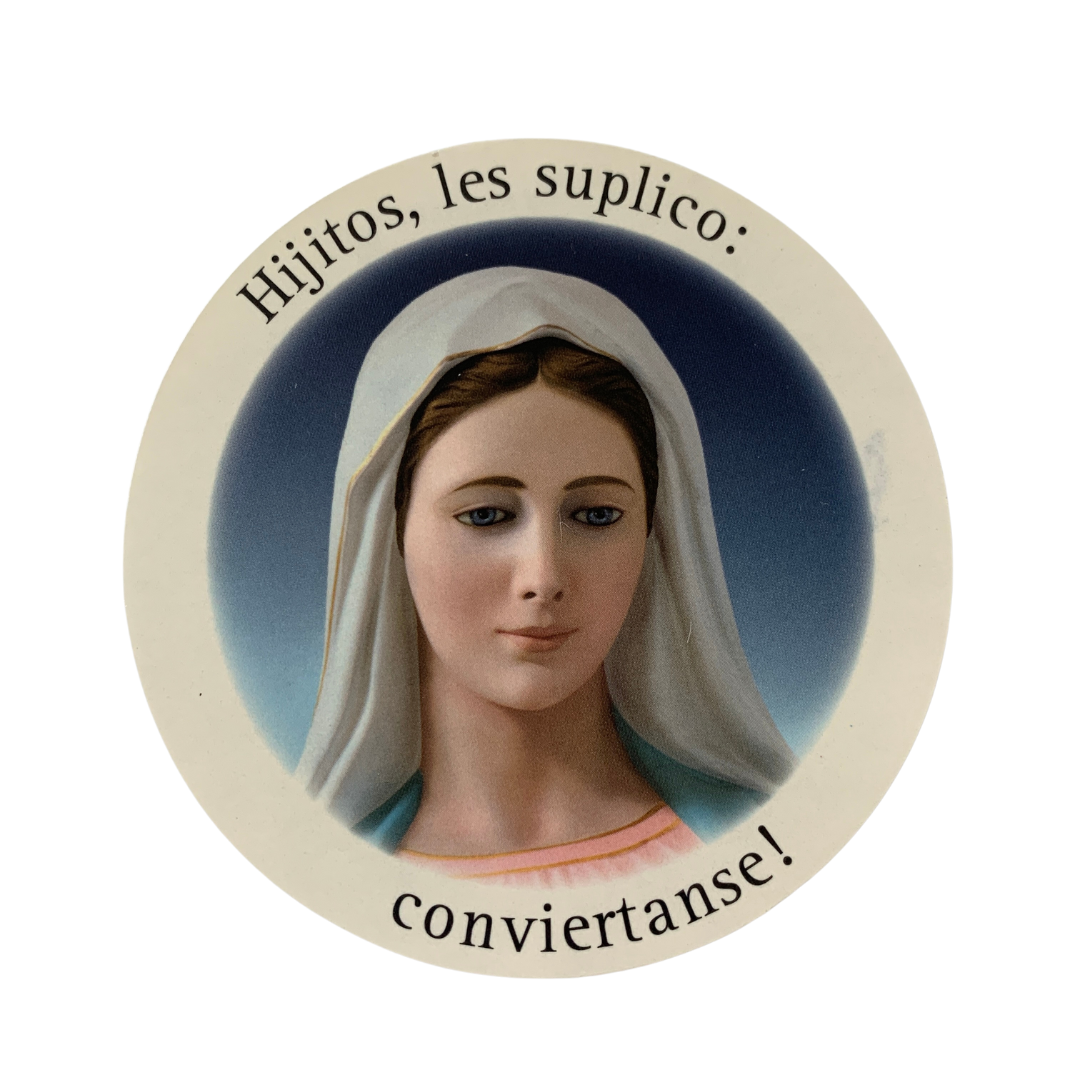 Assorted Queen of Peace Prayers Stickers