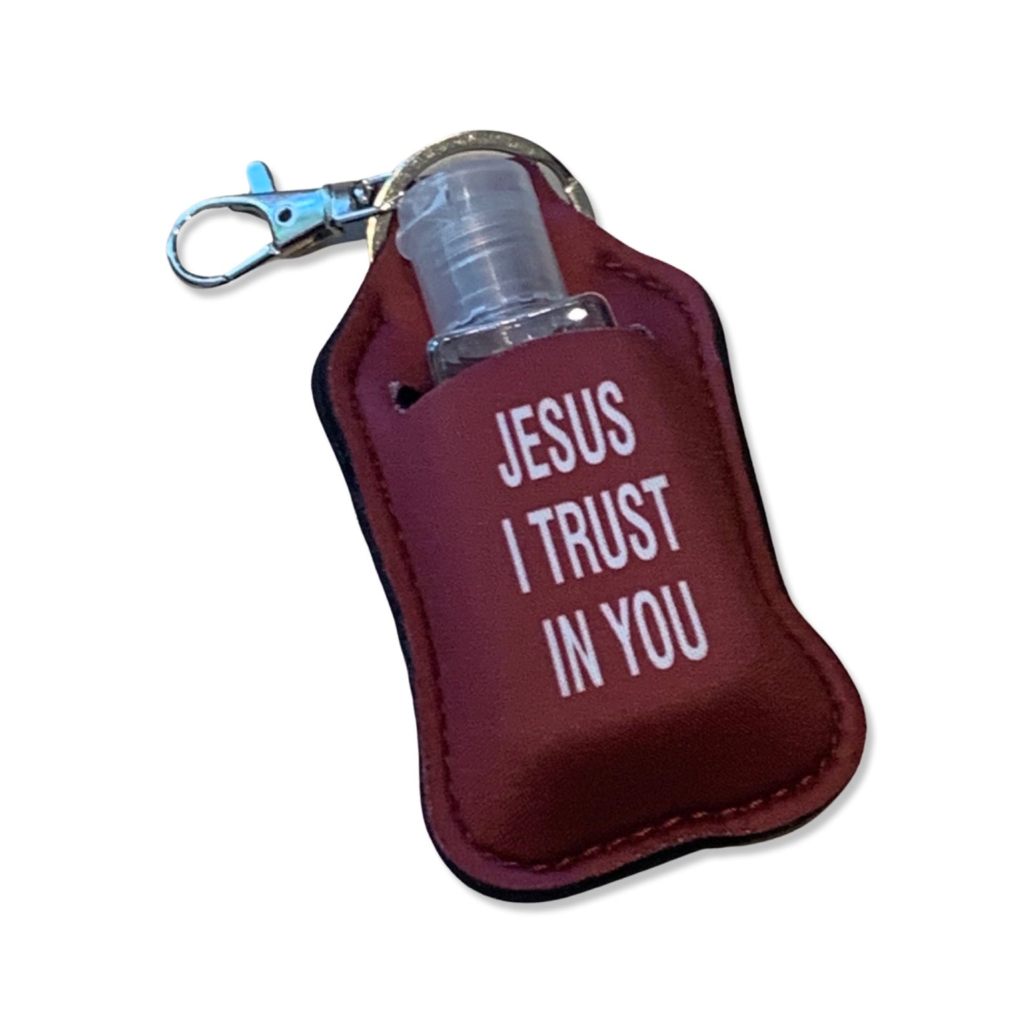 "Jesus, I trust in You" Holy Water Keychain