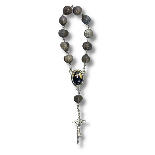 Job's Tears Decade Rosary with St. Faustina Relic