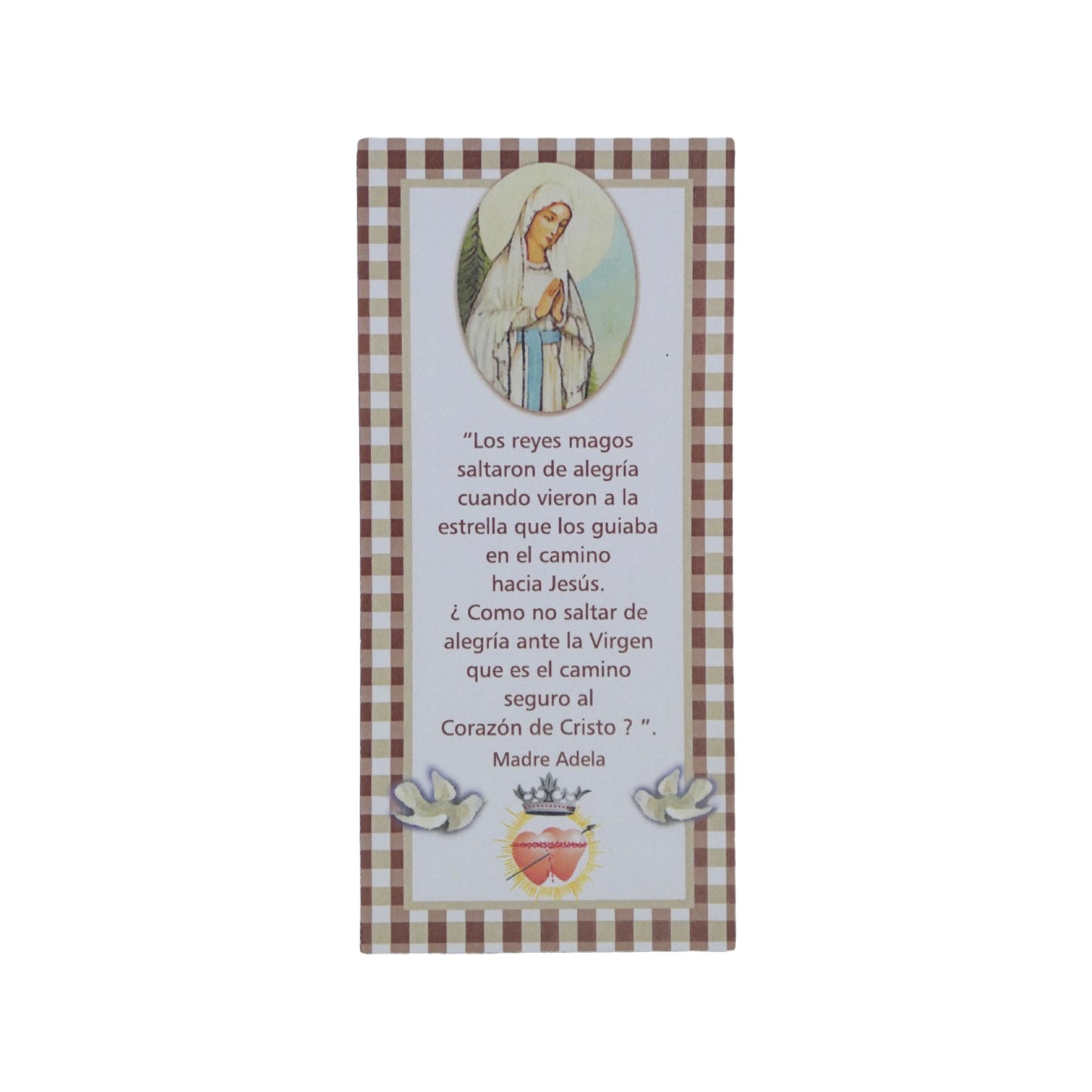 "La Alegria que viene de Jesus" Prayer Card by Mother Adela, SCTJM Foundress