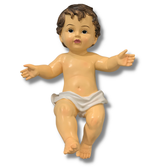 Baby Jesus Statue, praise hands