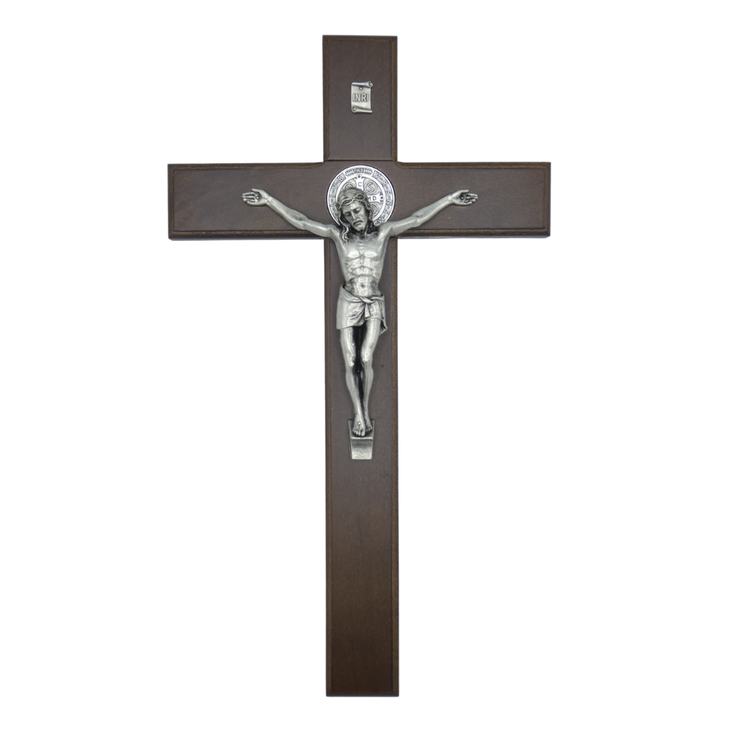 Walnut Colored St. Benedict Crucifix