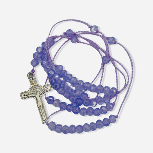 Delicate Rosary Necklace of Assorted Colors