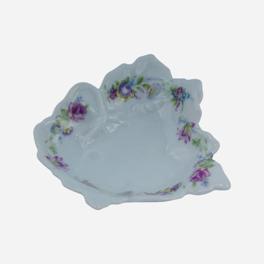 Limoges Leaf Plates Pair