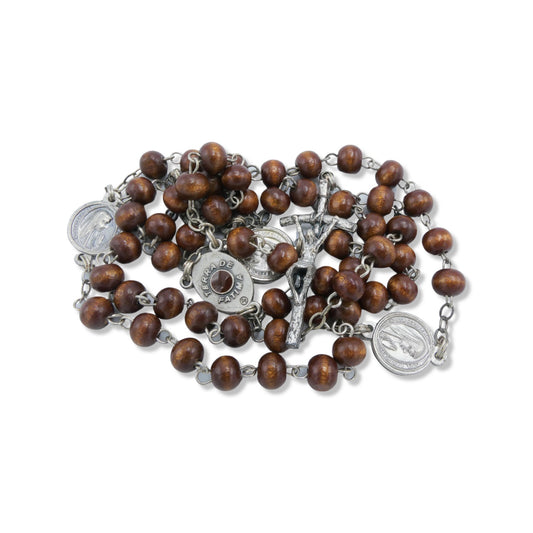 Fatima Rosary with Soil and Medals