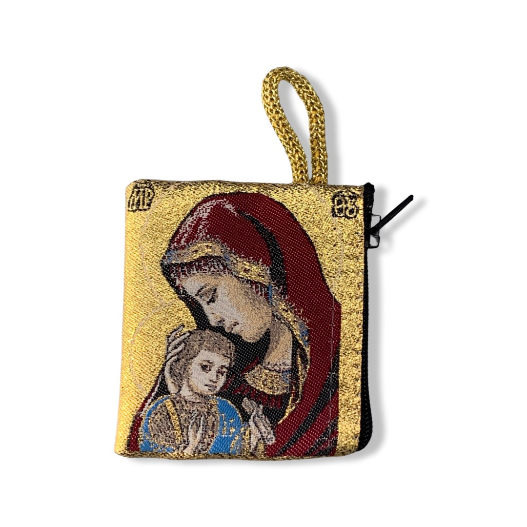 Red Mother of God Pouch