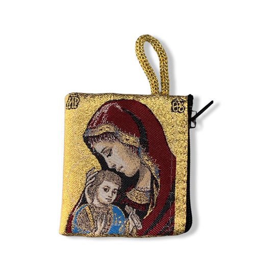 Red Mother of God Pouch