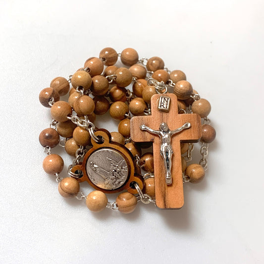 Olive Wood Fatima Rosary