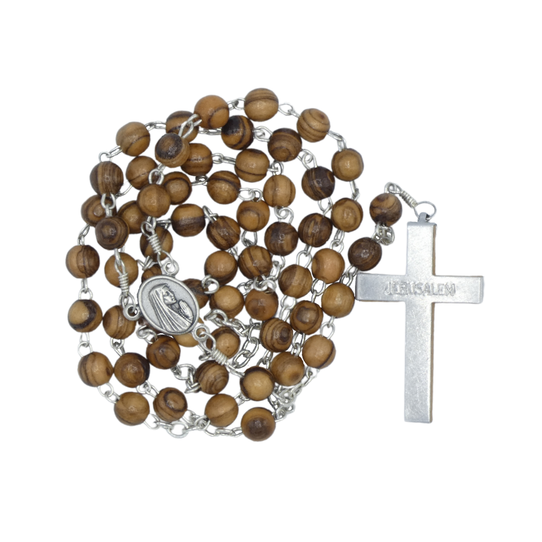 Olive Wood Holy Face of Jesus Rosary