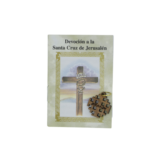 Olive Wood Jerusalem Cross Pendant