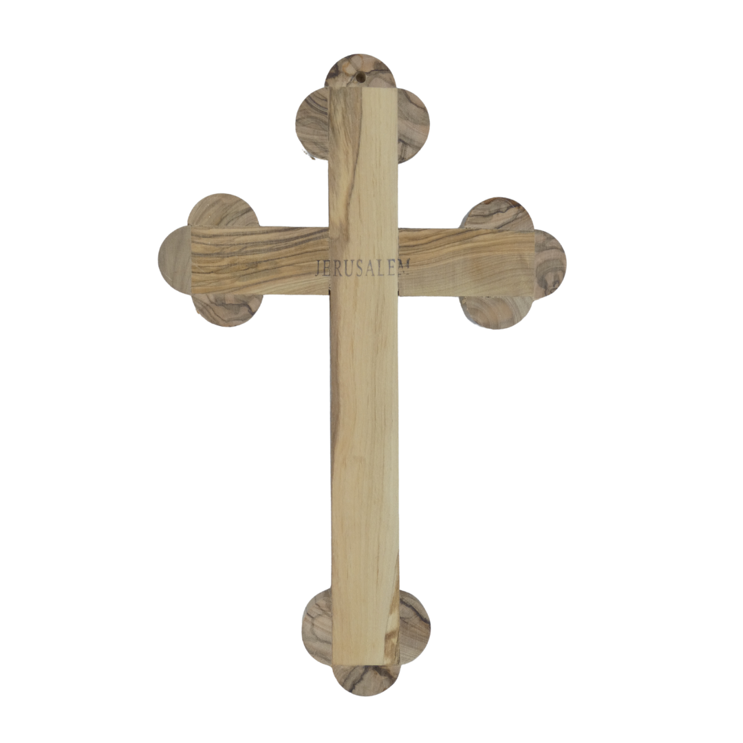 Olive Wood Jerusalem Crucifix