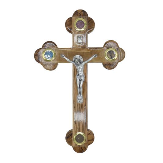 Olive Wood Jerusalem Crucifix